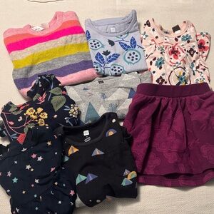 Summer to winter Girls' Clothing Bundle — Colorful Prints & Stripes